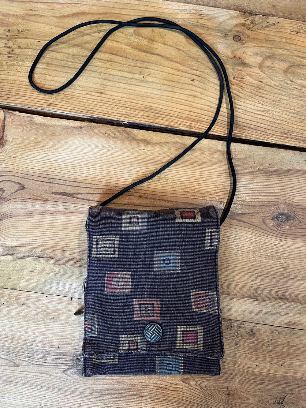 MARUCA Colorado Artisan Brocade Fabric Purple Pocketbook